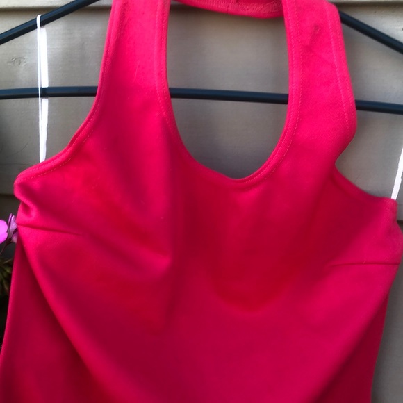 Bright red halter dress - Picture 2 of 5